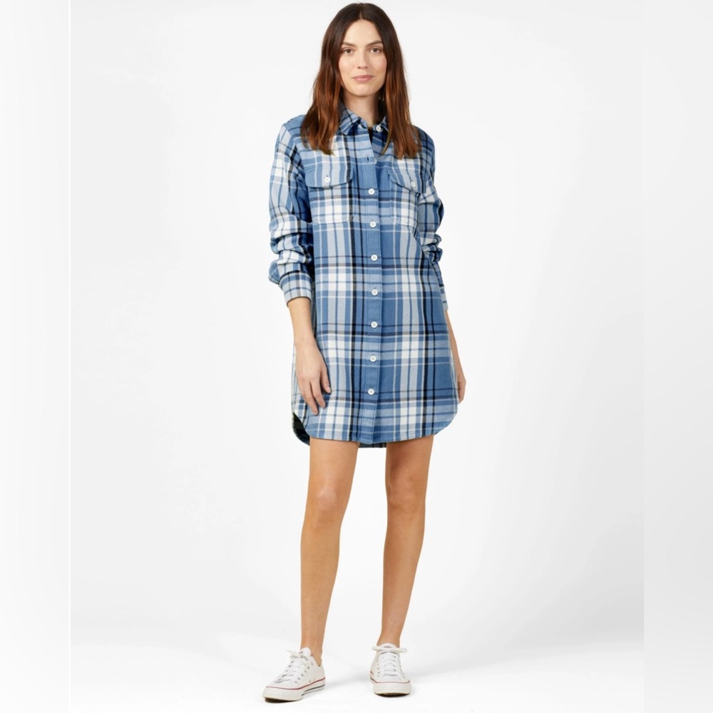 NWT Outerknown Blanket Shirt Dress
